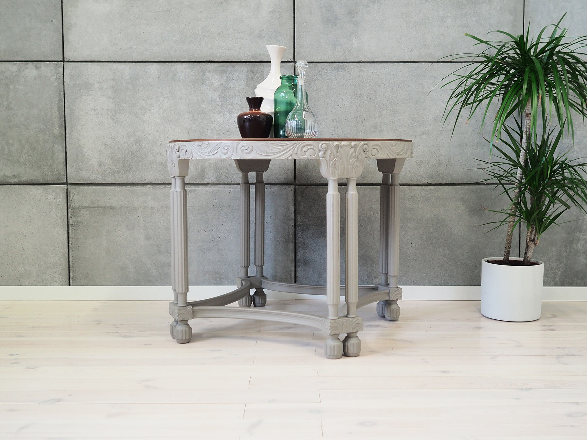 Table basse en chêne, design danois, années 40