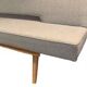 Canapé scandinave vintage, banquette scandinave vintage en teck, canapé en laine