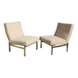 Pair of Georges Friedmann armchairs