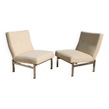 Pair of Georges Friedmann lounge chairs