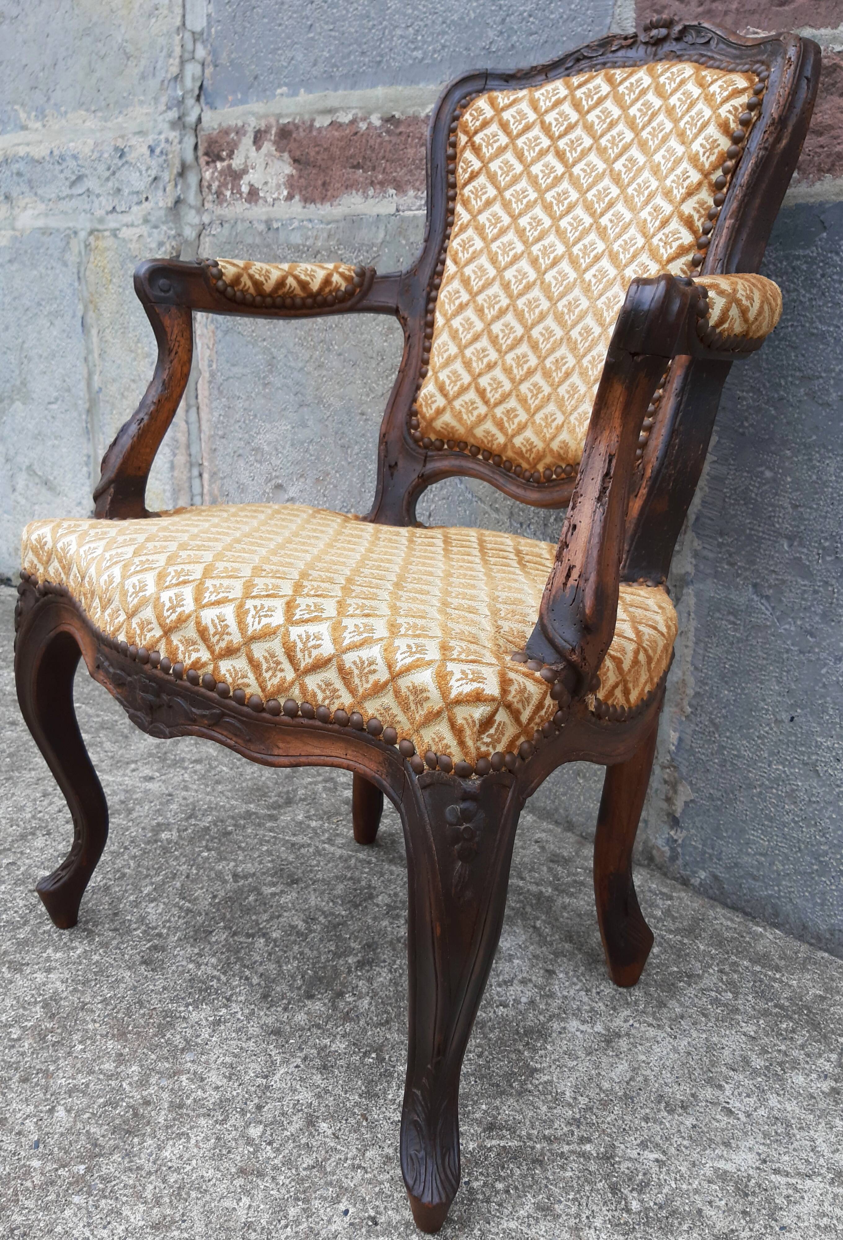 Louis XV Cabriolet armchair