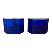 Two vintage Klein blue consoles 1988