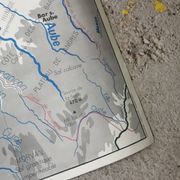 Vintage school map MDI FRANCE The Seine