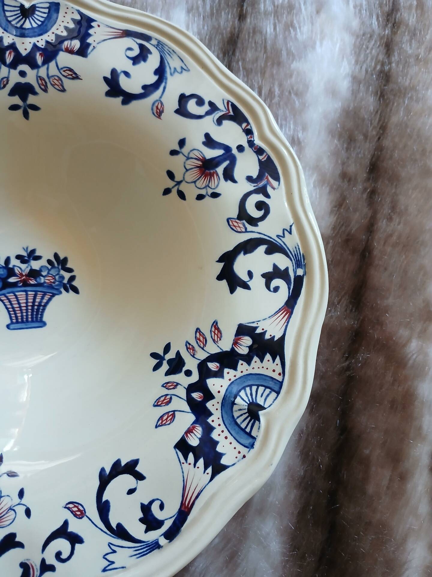 2 antique hollow dishes "Rouennais" from Longchamp