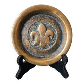 Coupelle, vide poche fleur de lys en bronze