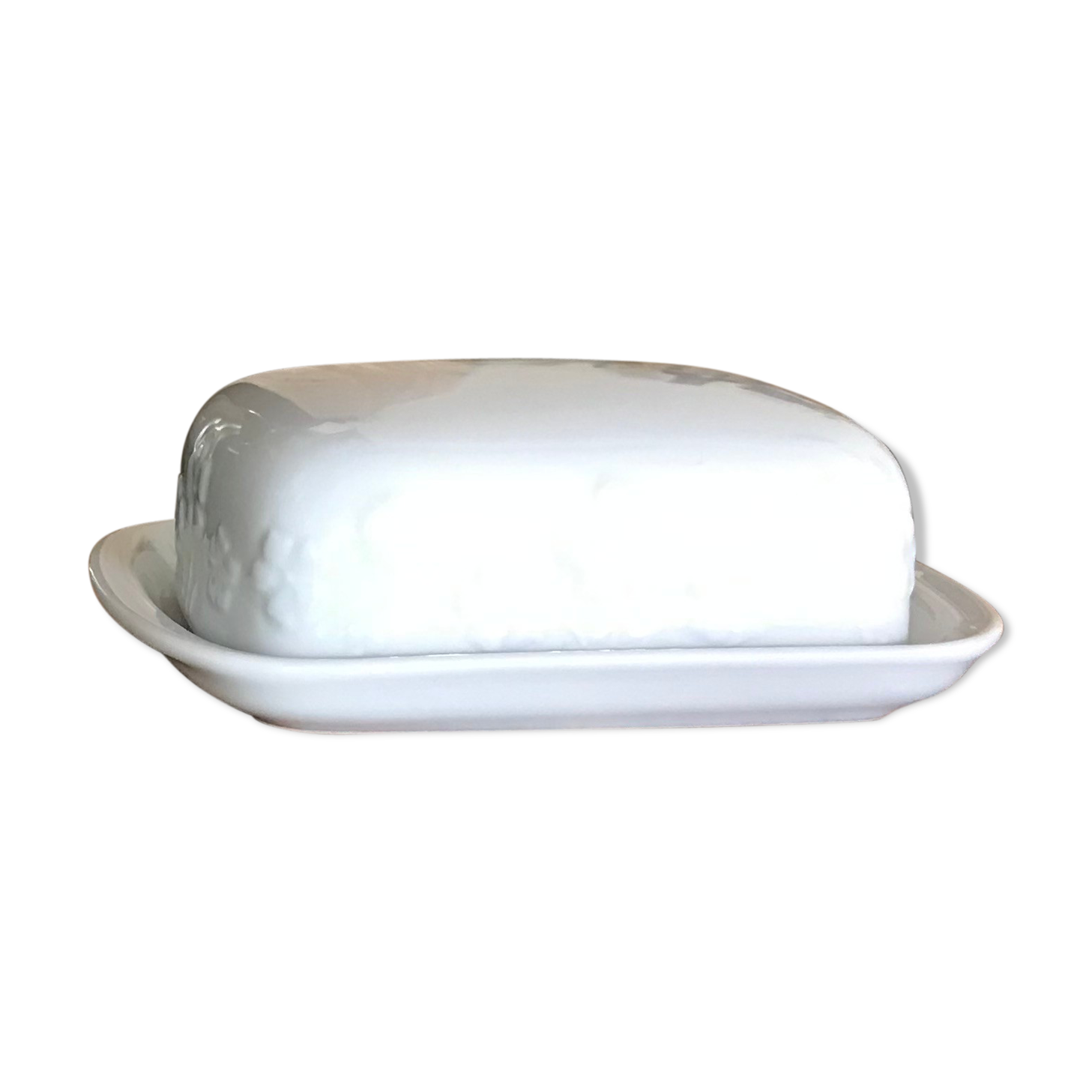White porcelain butter