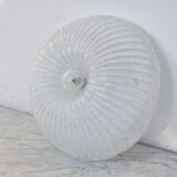 Italian midcentury Murano glass flush mount light Barovier style, 1970s