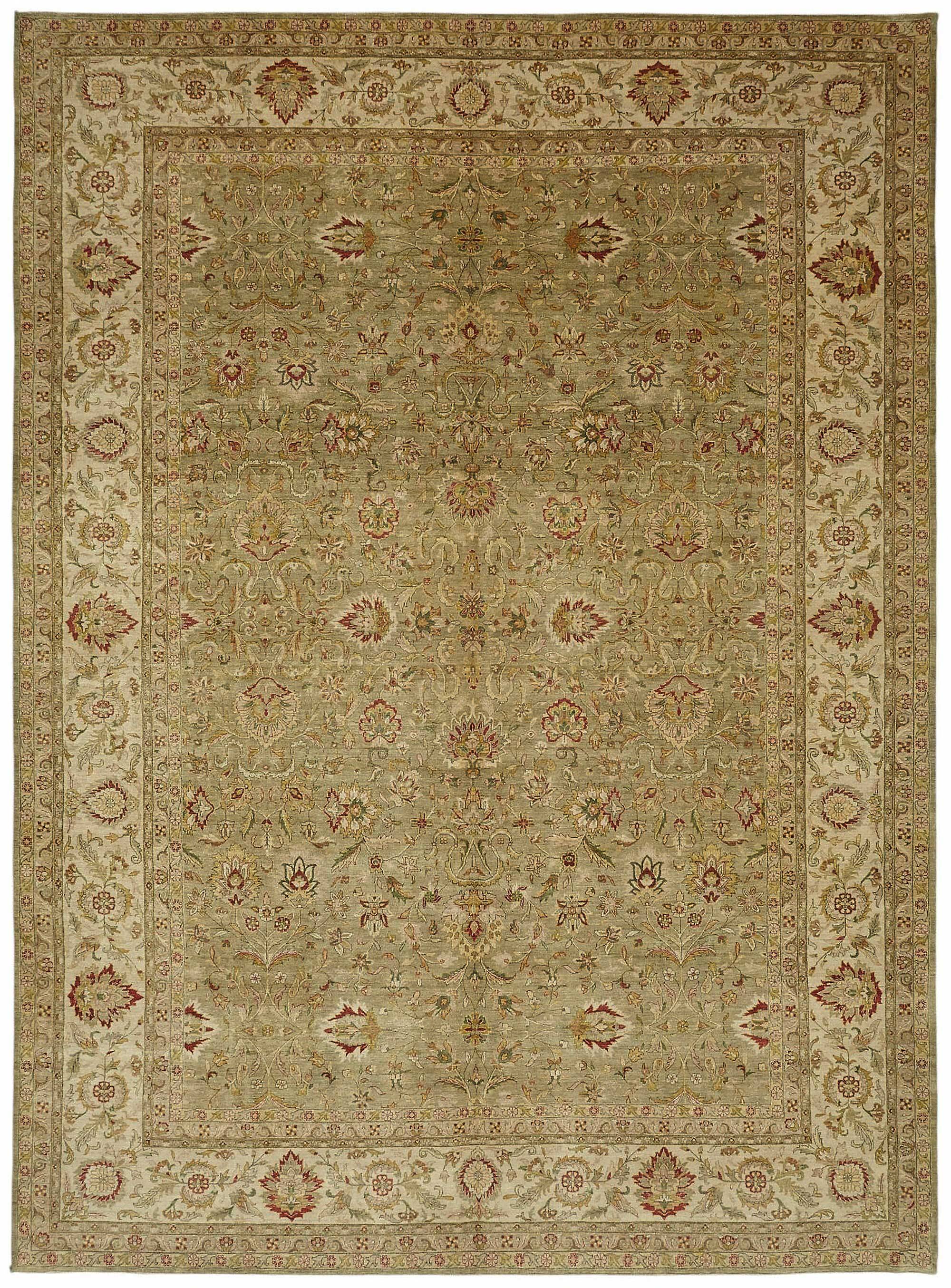 Turkish Handknotted Wool Oushak Rug 300 cm x 406 cm