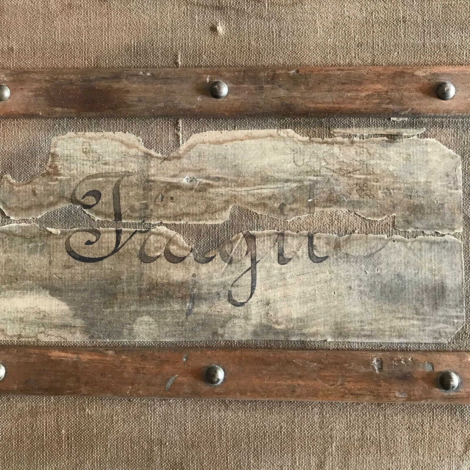 Twentieth century old travel trunk
