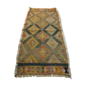 Vintage turkish kilim rug 99 x 45 cm