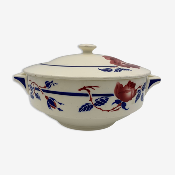 Soup bowl or old vegetable in French earthenware K & G Lunéville - 1940s