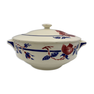 Soup bowl or old vegetable in French earthenware K & G Lunéville - 1940s