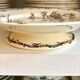 HB & Cie brown ironstone cake plate