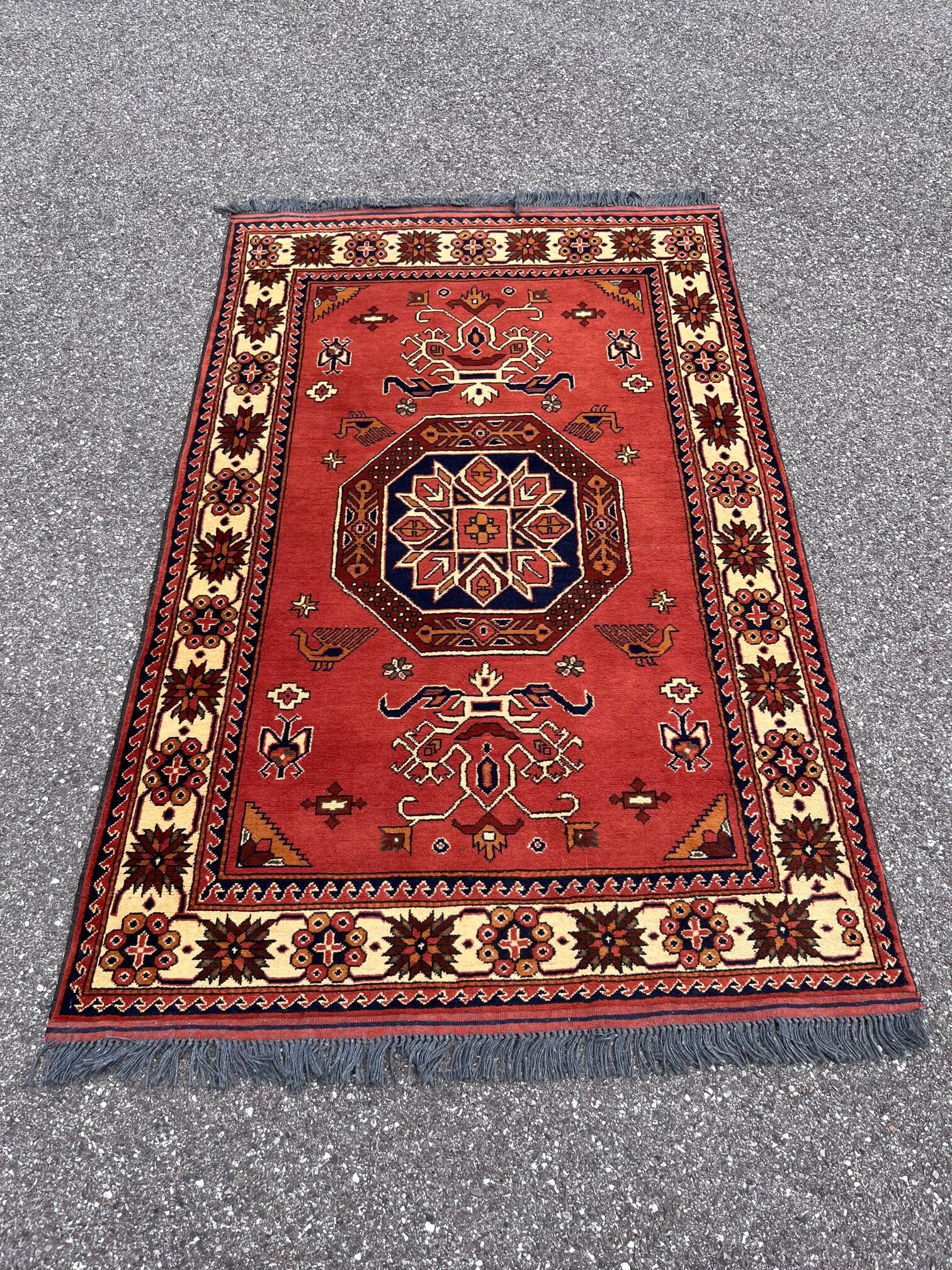Tapis vintage en pur laine