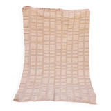 Tapis berbère en laine naturelle fait main blanche taille 140 x 260 cm