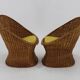 1960s Pair of Rattan Lounge Chairs , Italy