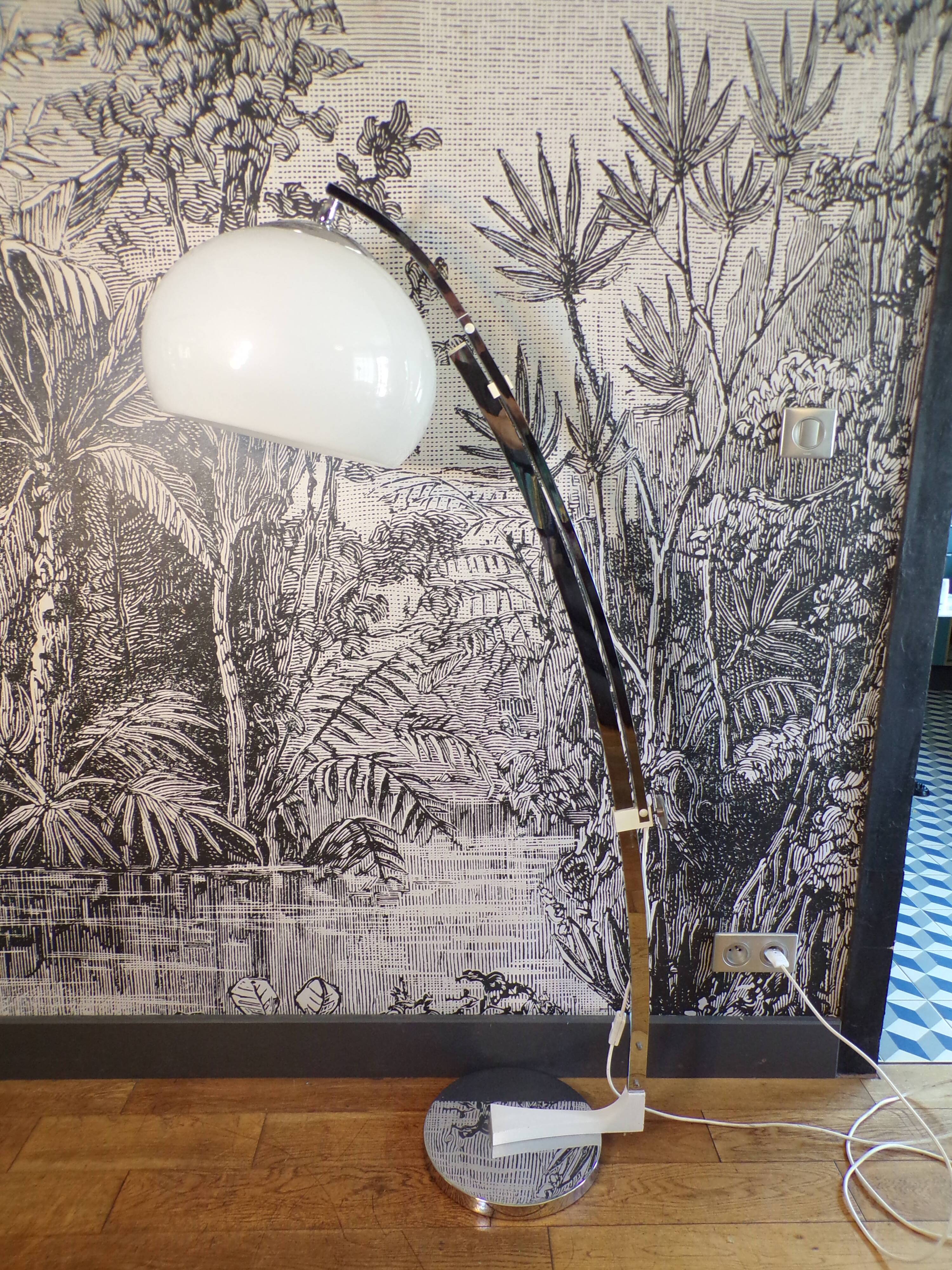 Arc floor lamp 1970 by Solken lights