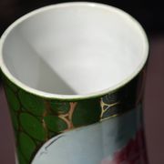 2 flowered vases St Amand early 20th century