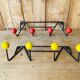 2 coat rack walls 4 balls balls 50s