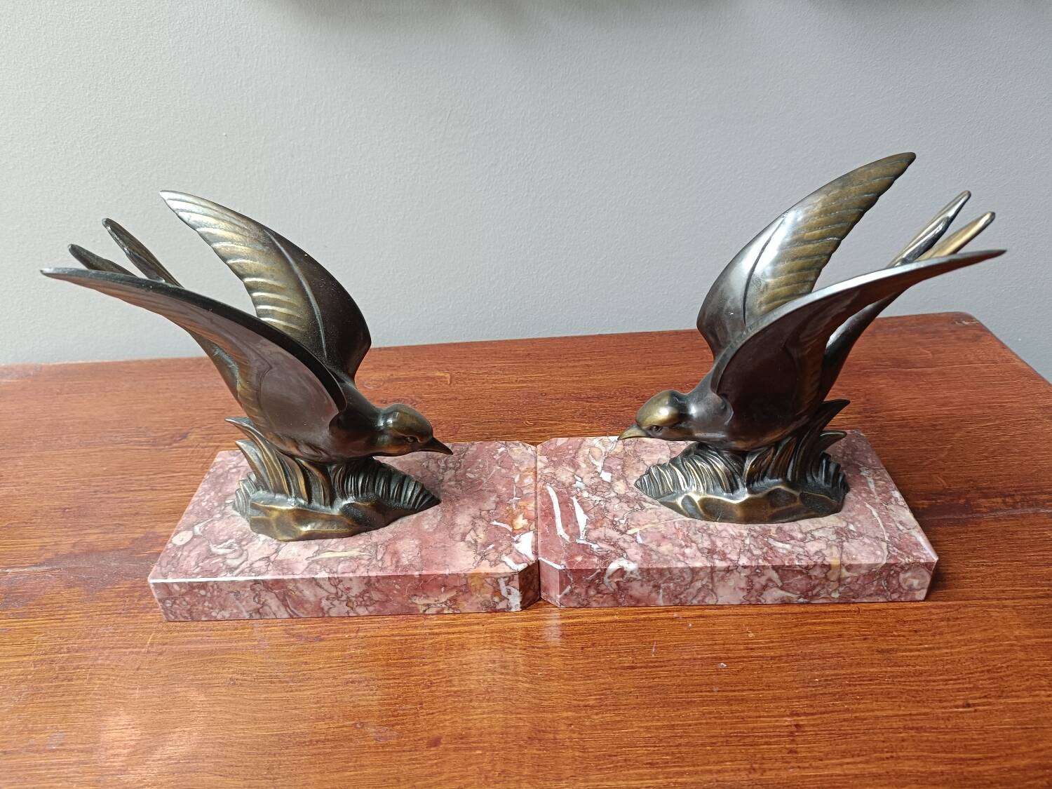 Art Deco Bird Bookends