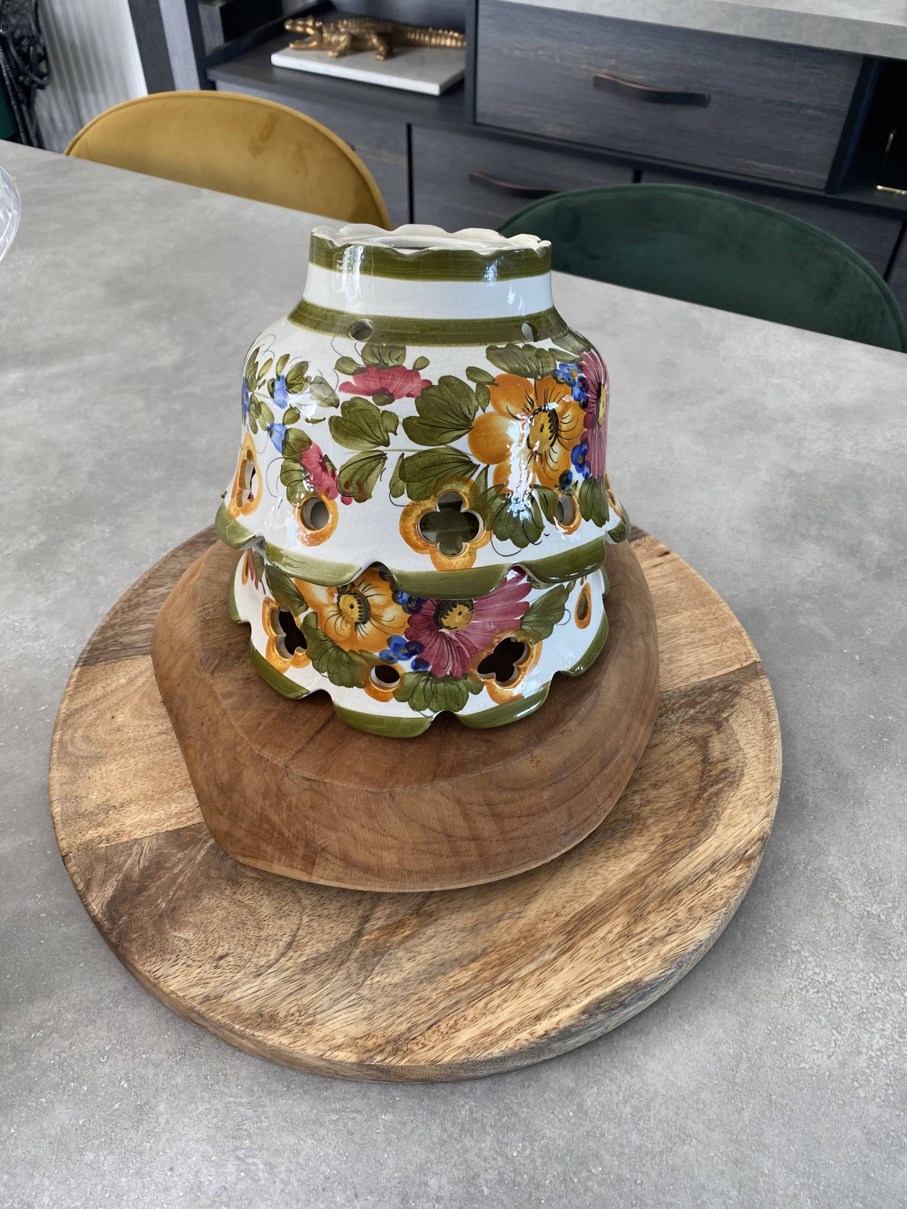 Vintage ceramic lampshade
