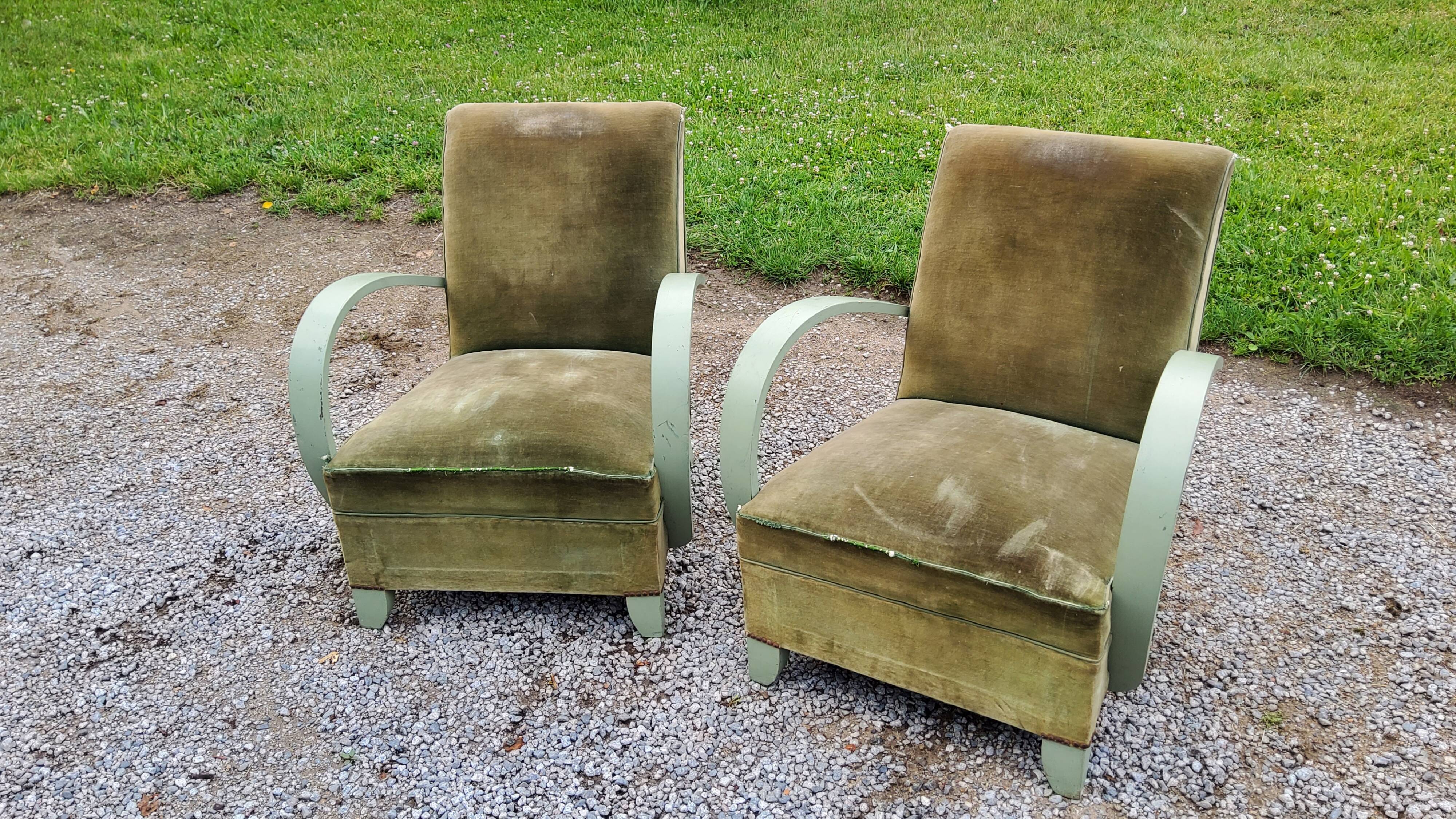 Pair of armchairs from the 30s/50s