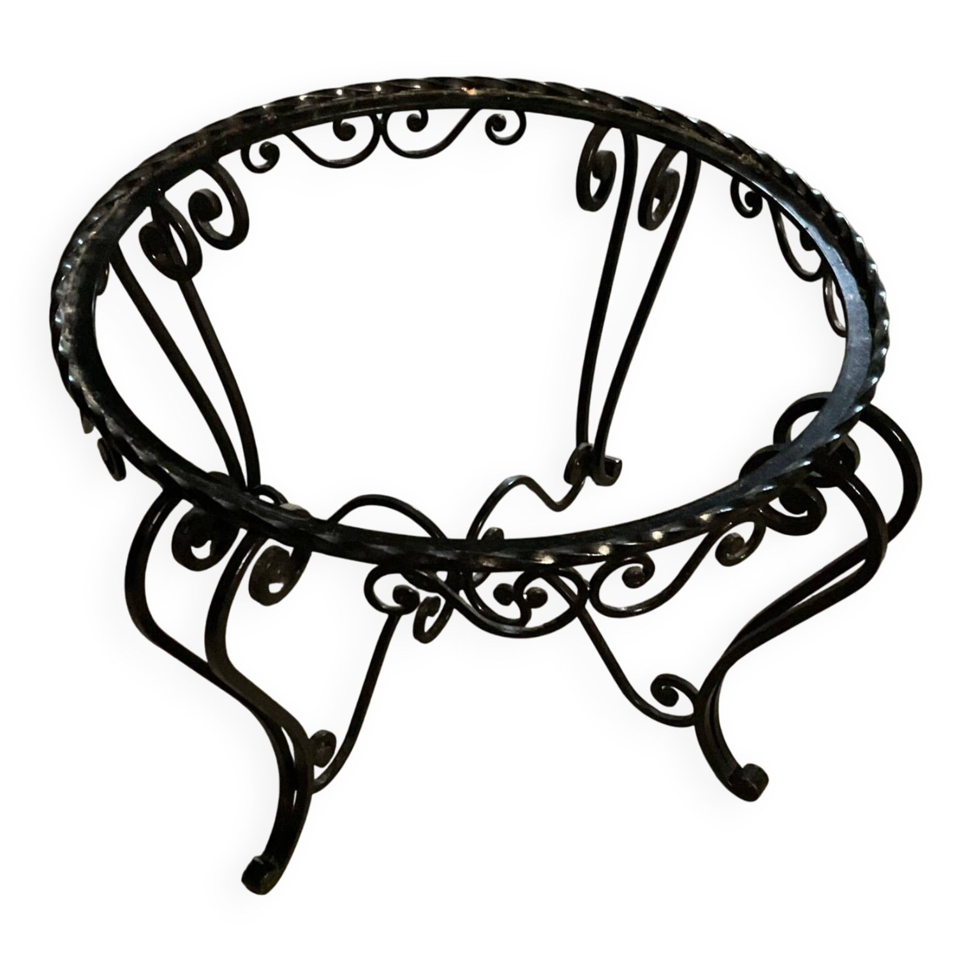 Vintage wrought iron coffee table