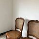 Paires de chaises style Louis XV bois & cannage