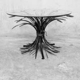 Coffee table with ears of wheat, "Coco Chanel" by Goossens, Circa 1970