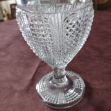 Sucrier en verre taillé