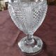 Sucrier en verre taillé