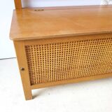 Rattan toy box bench