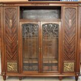 Art Deco period bookcase signed by Jules Cayette Nancy