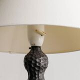 Vintage Danish Mid Century Sculptural Cast Iron Table Desk Lamp, 1940s