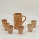 Vintage stoneware orangeade service,