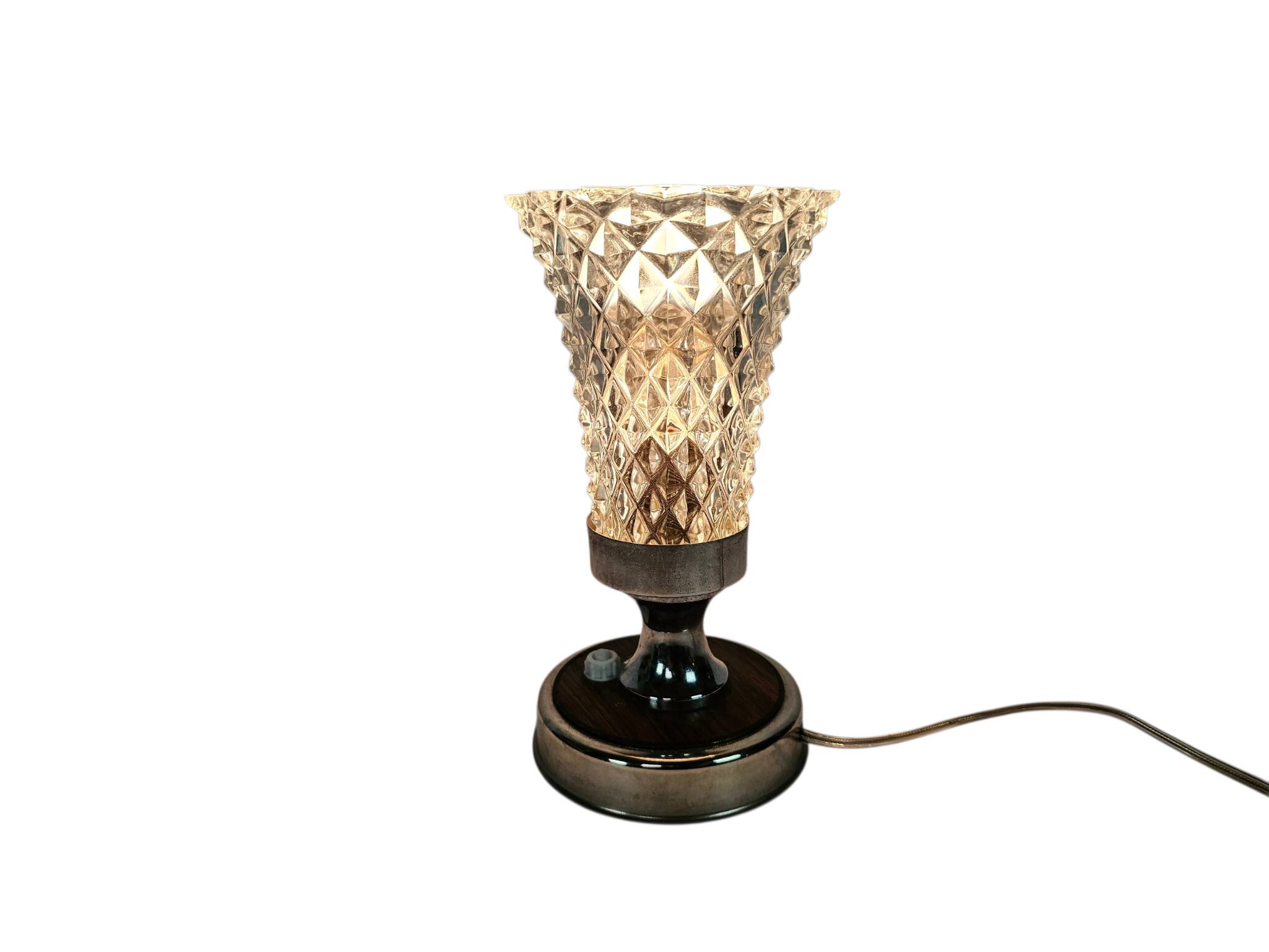 Vintage - Mid Century Modern - Chalice lamp - crystal - Italy - 60's
