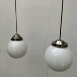 Opaline pendant lights