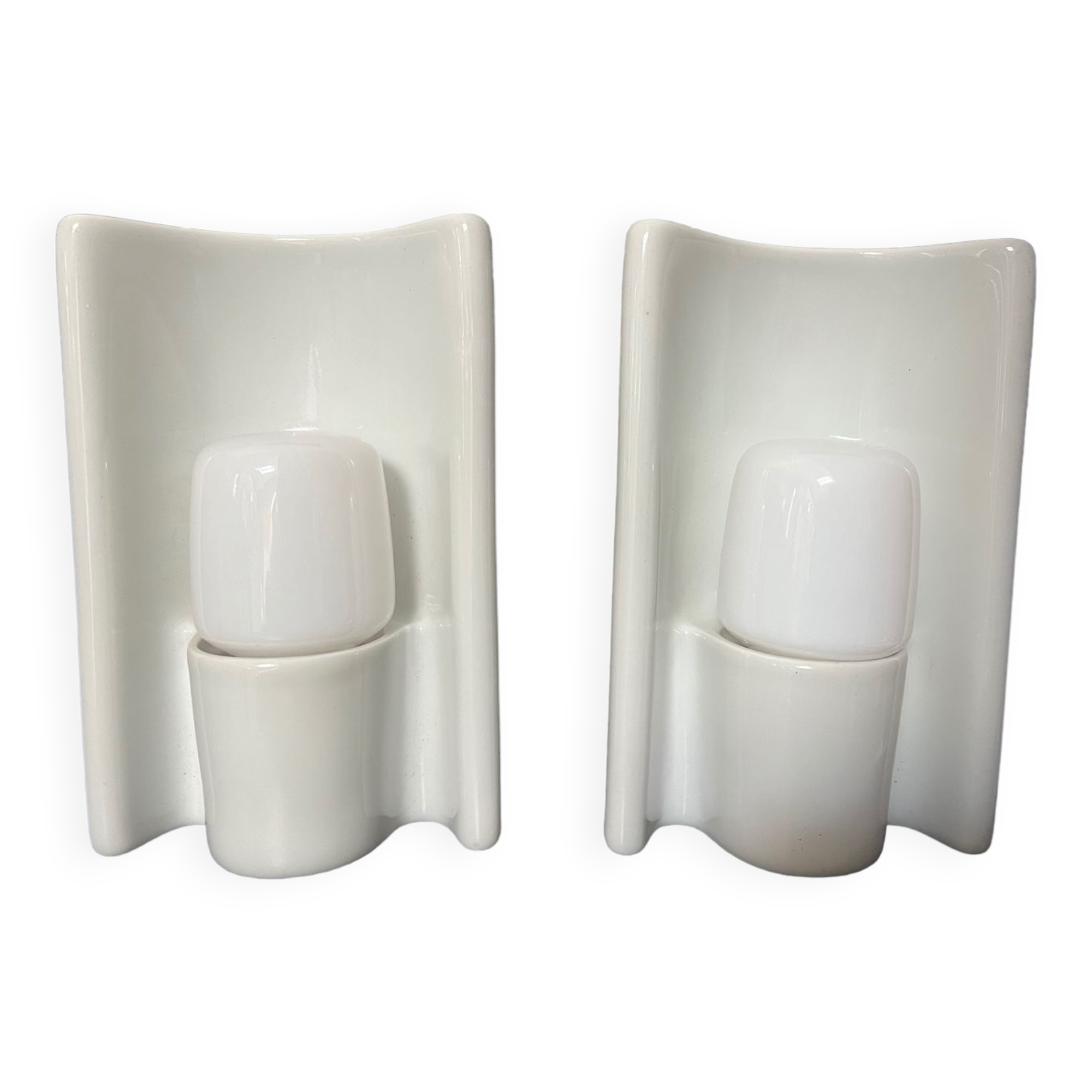 Pair of vintage 50/60 wall lights by Wilhelm Wagenfeld for Lindner Leutchen