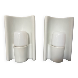 Pair of vintage 50/60 wall lights by Wilhelm Wagenfeld for Lindner Leutchen