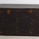 Antique Chinese Dark Colored Trunk with Floral Motifs (c.1900) #2