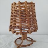 Pair of bamboo lamps