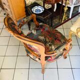 Fauteuil ancien "Feuilles d'automne"