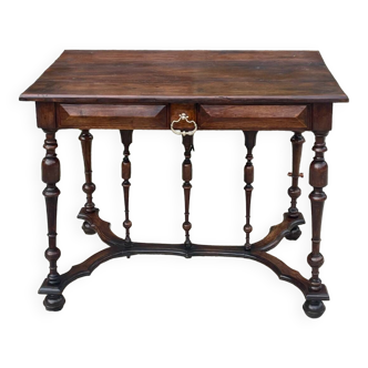 Louis XIII style walnut writing table