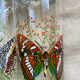Vintage butterfly orangeade glasses