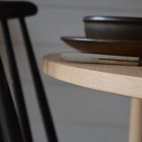 Round beech table