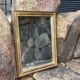 Gilded wooden mirror 50x40