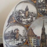 Plat décoratif Nurnberg R.Schaller en faience