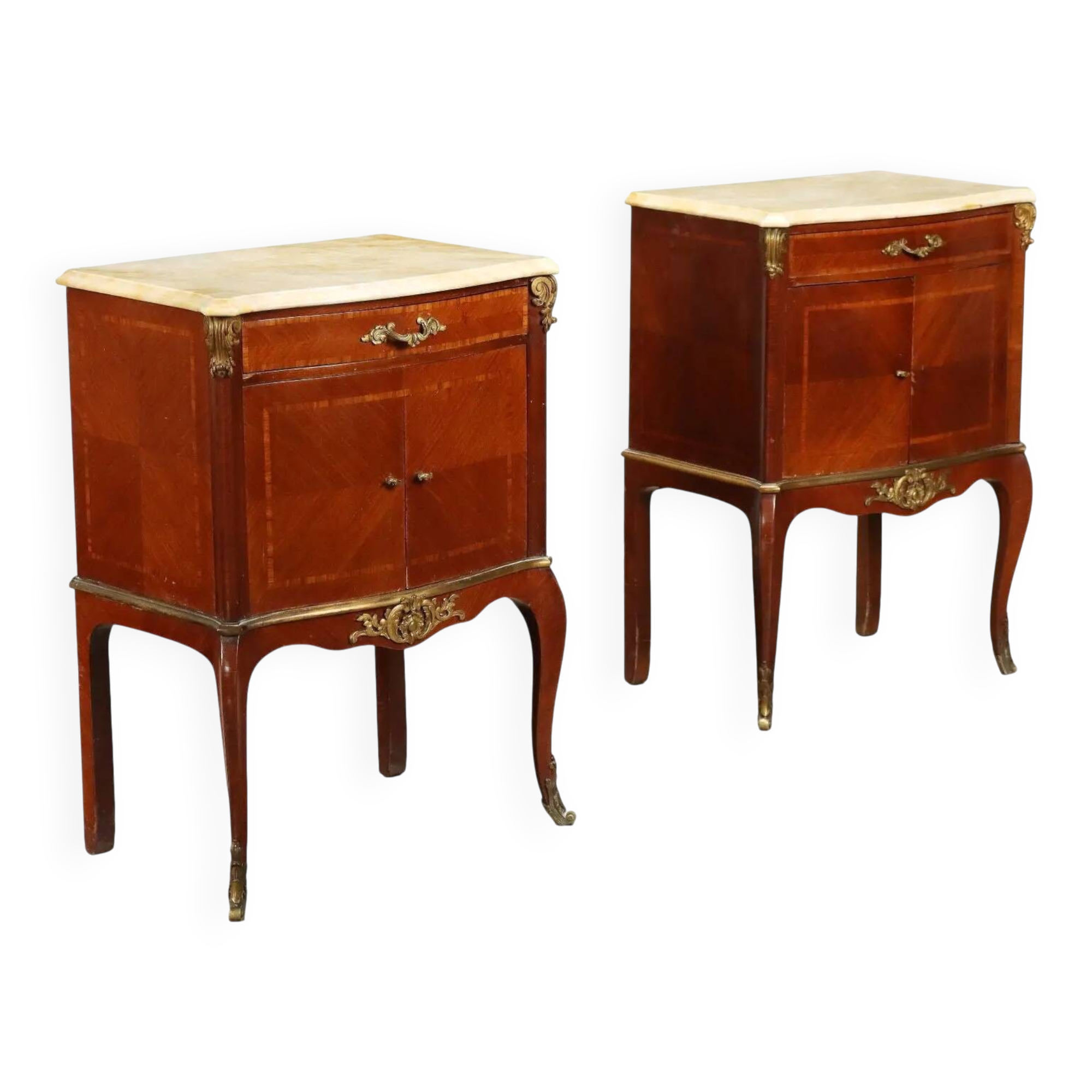 Paire de tables de chevet Stabilimento Grazioli Gaudenzi Milan XX Century
