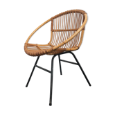 Rattan fifties chair