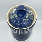 Terrine oval alsace Baeckeoffe blue